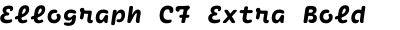 Ellograph CF Extra Bold Italic